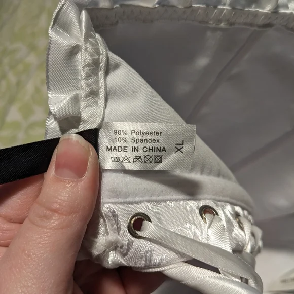 Adore Me White Ruffle Bustier - Picture 7 of 9